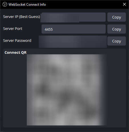 OBS Show Connection Info